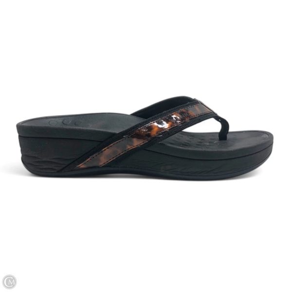 Sandals Heels Platform By Vionic In Black, Size: 6 Discount