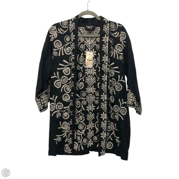 Kimono By Johnny Was In Black & Cream, Size: Xs on Sale