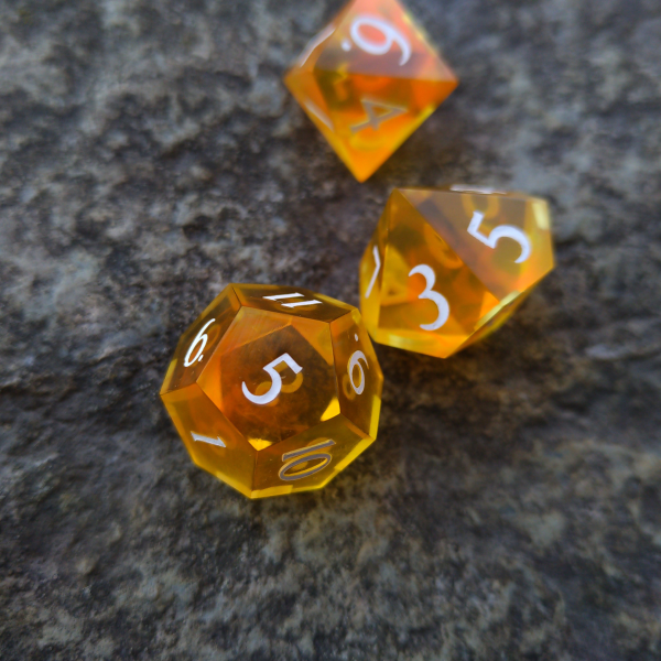 Peach Candy Sharpedge Dice Set on Sale - Image 3