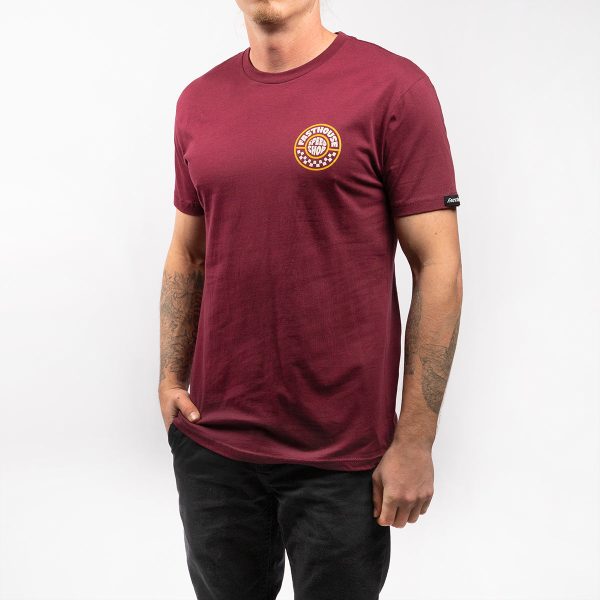 Realm Tee - Maroon on Sale - Image 2