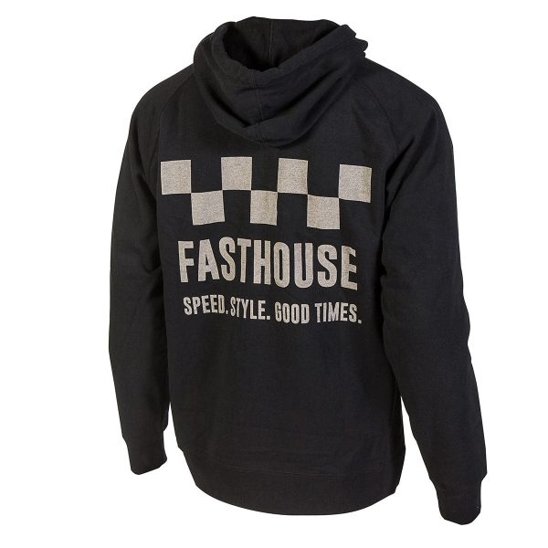 Dawn Patrol Zip up Hoodie - Black For Discount - Image 2