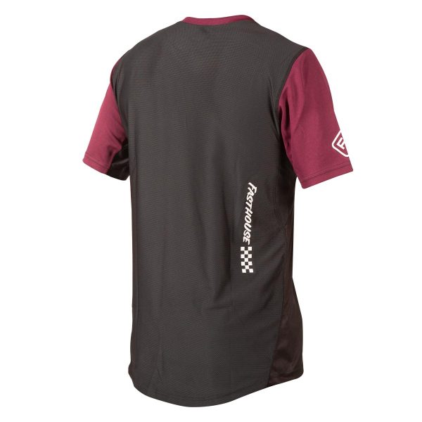 Alloy Block SS Jersey - Maroon Black For Sale - Image 2