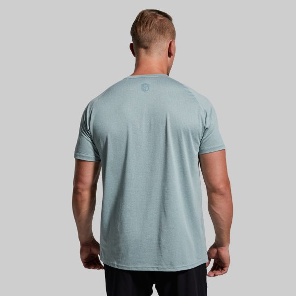 Heritage Tee (Sea Sage) For Sale - Image 2