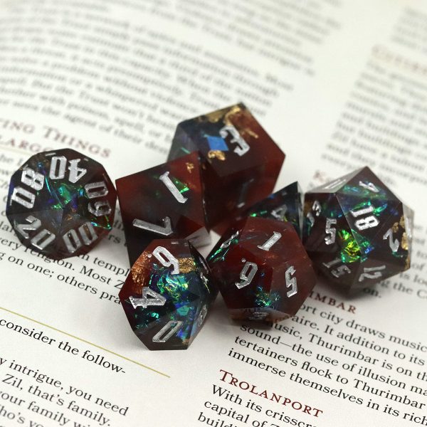 Spectre Stone Sky Sharp Edge RPG Dice Set For Sale - Image 2