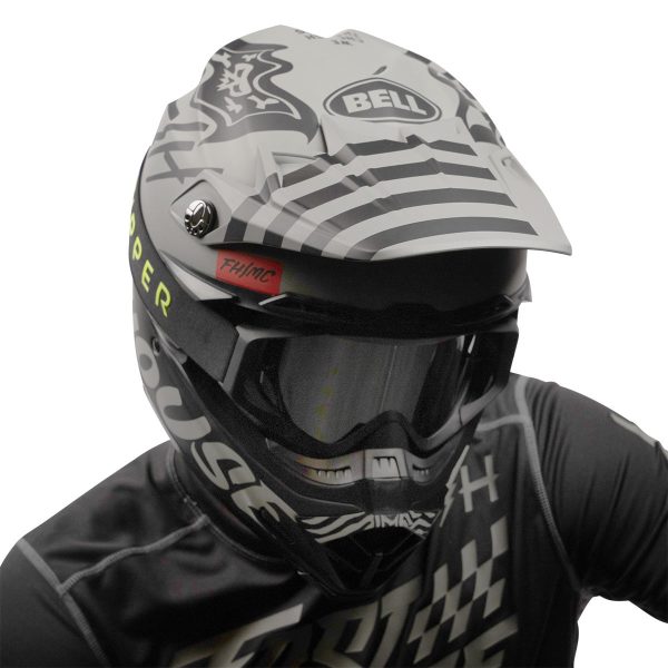 Bell Moto-9S Flex Flying Colors - Gray Black on Sale - Image 5