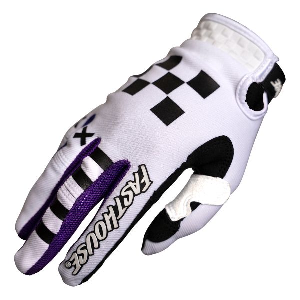 Speed Style Rufio Glove - Black White For Sale