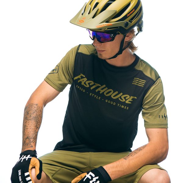 Fastline Classic SS MTB Jersey - Olive Sale - Image 2