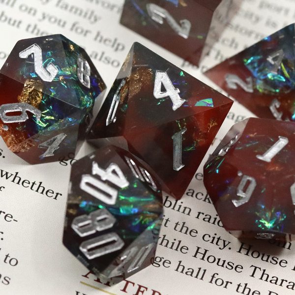 Spectre Stone Sky Sharp Edge RPG Dice Set For Sale - Image 3