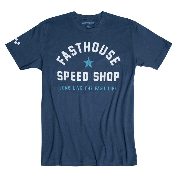 Fast Life Tee - Indigo on Sale