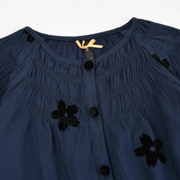 Floral Velvet Dress For Sale - Image 4